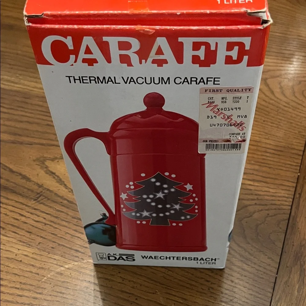 Waechtersbach Christmas‎ Tree Thermal Vacuum Carafe